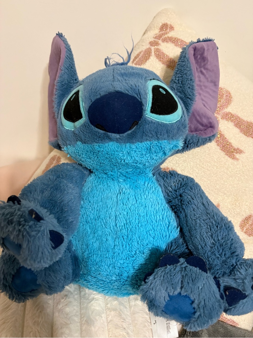 Disney Plush Stitch Soft Blue and Teal with Purple Ears